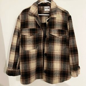 Plaid Button Jacket